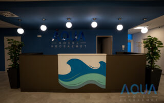 recepció, Aqua Hotel KEcskemét